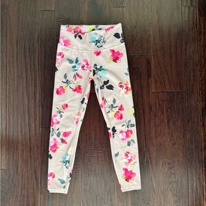 Athleta Pink Floral Leggings